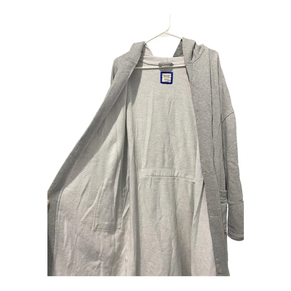 UNISEX HOODED BATHROBE SWEATSHIRT MATERIAL fleece lining Mothers Day gift sporty